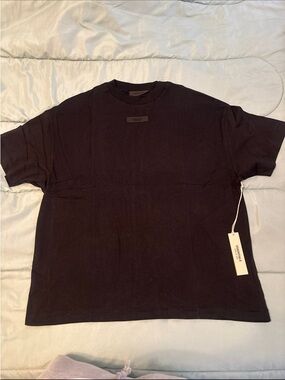 Essentials Black Short Sleeve Crewneck Tee